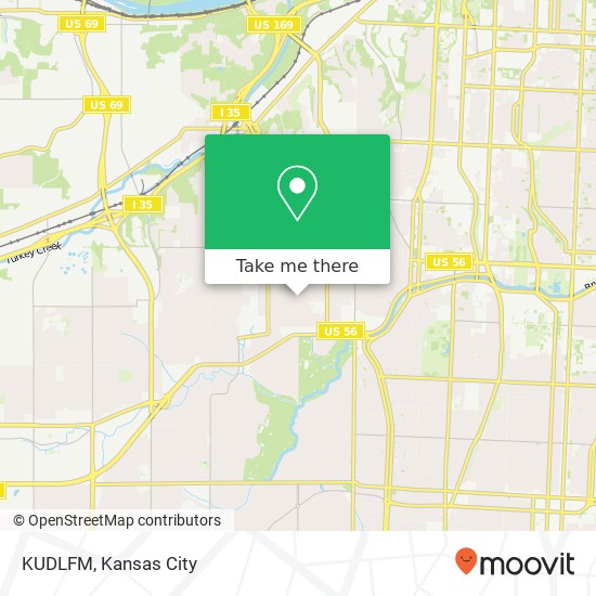 KUDLFM map