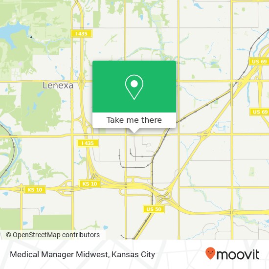 Mapa de Medical Manager Midwest