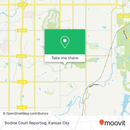 Mapa de Bodine Court Reporting