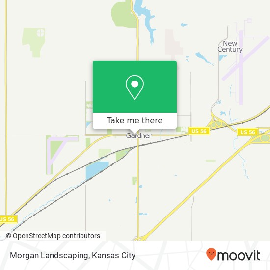 Morgan Landscaping map