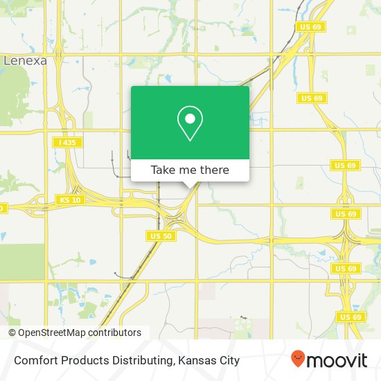 Comfort Products Distributing map