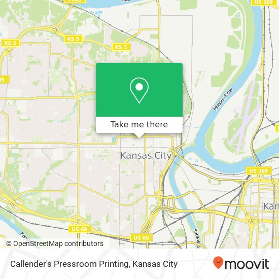 Mapa de Callender's Pressroom Printing