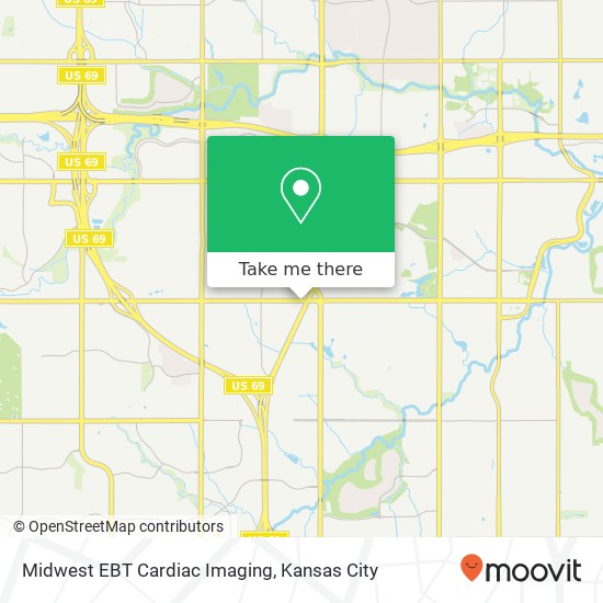 Midwest EBT Cardiac Imaging map