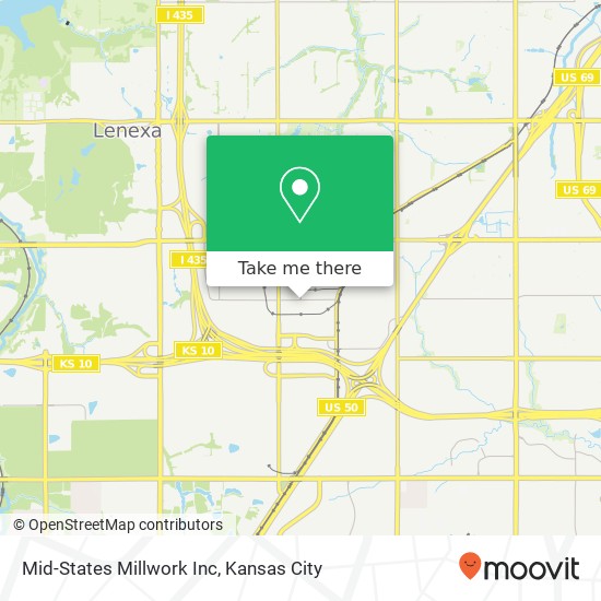 Mapa de Mid-States Millwork Inc