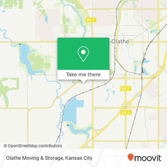 Mapa de Olathe Moving & Storage