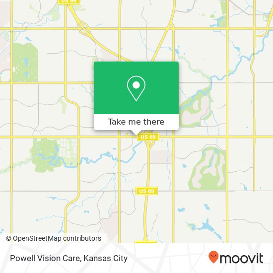 Powell Vision Care map