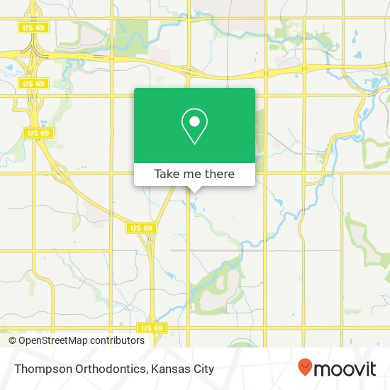 Thompson Orthodontics map