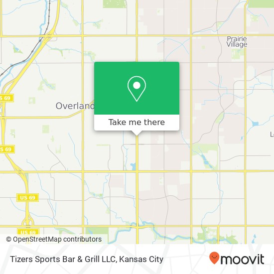 Mapa de Tizers Sports Bar & Grill LLC