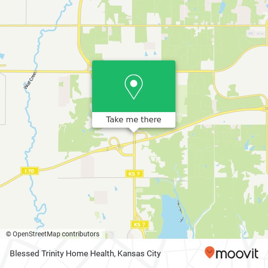 Blessed Trinity Home Health map