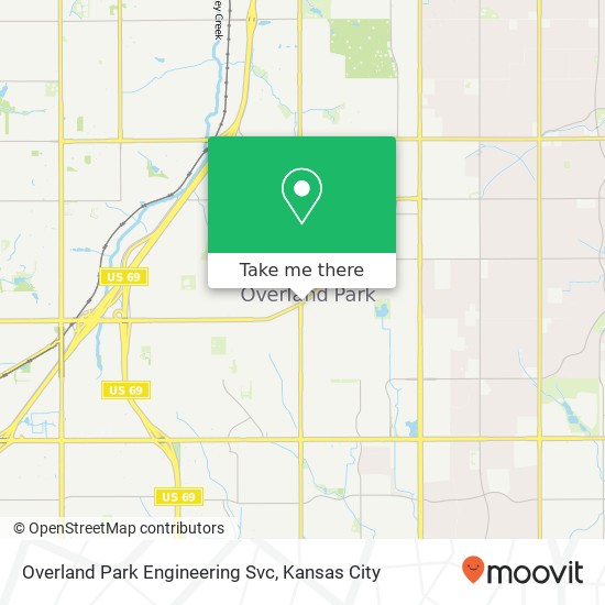 Overland Park Engineering Svc map