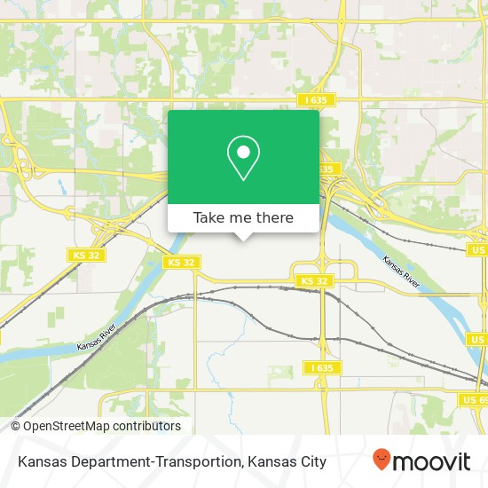 Kansas Department-Transportion map