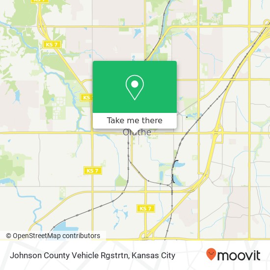 Mapa de Johnson County Vehicle Rgstrtn