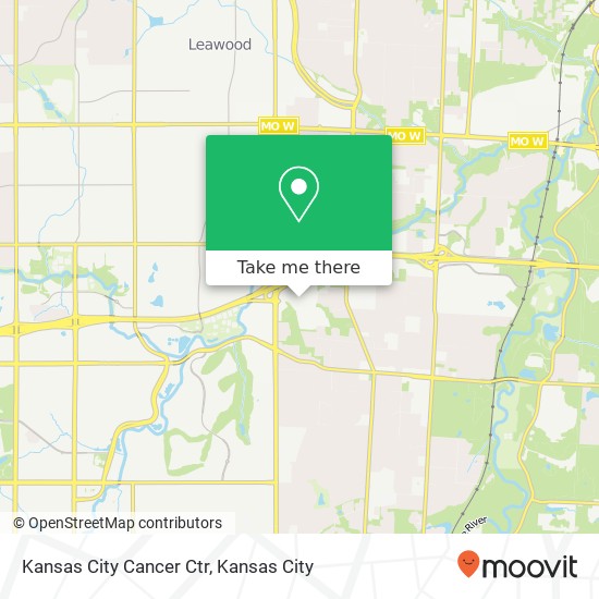 Kansas City Cancer Ctr map
