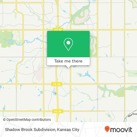 Shadow Brook Subdivision map