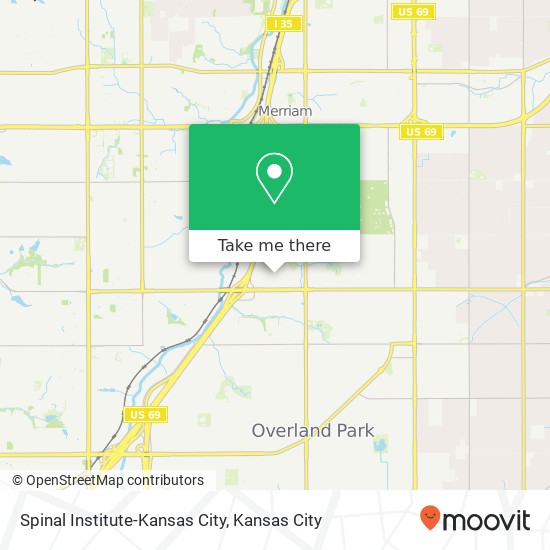 Mapa de Spinal Institute-Kansas City