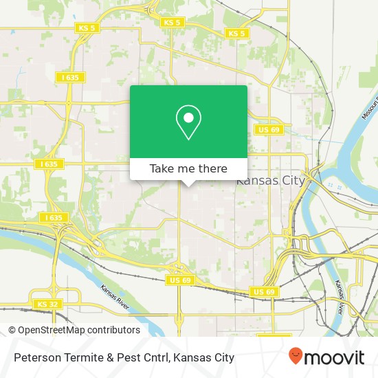 Peterson Termite & Pest Cntrl map