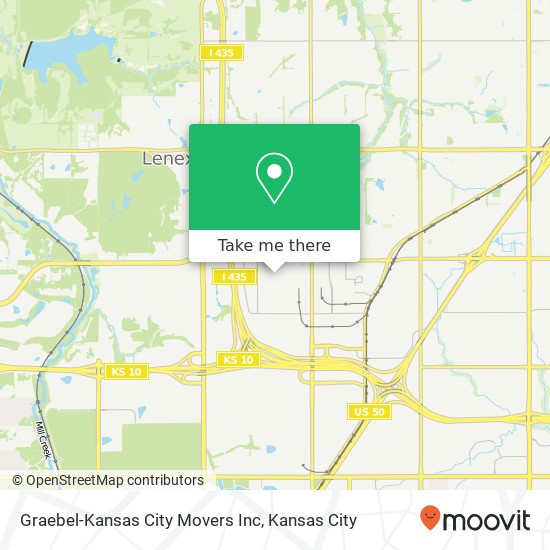 Graebel-Kansas City Movers Inc map