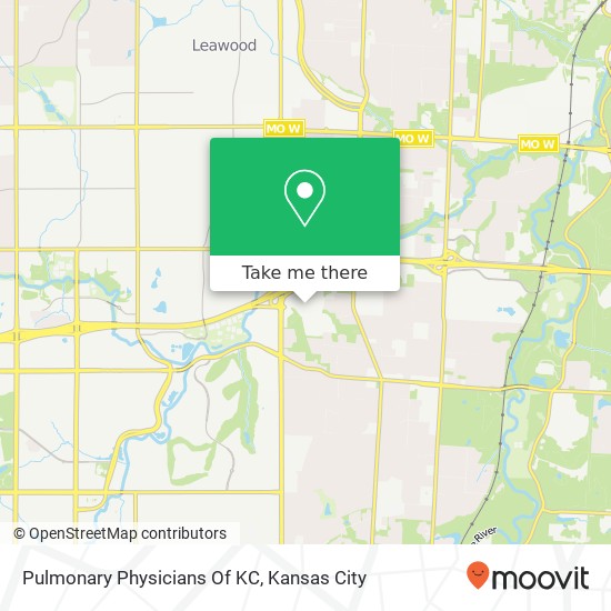 Pulmonary Physicians Of KC map