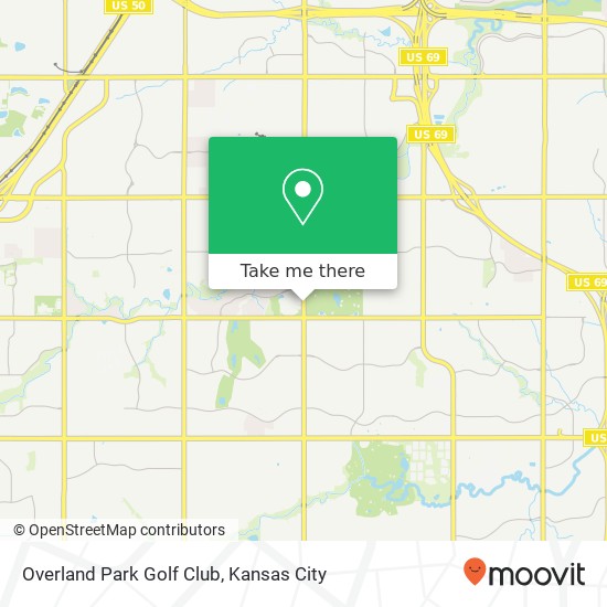 Overland Park Golf Club map