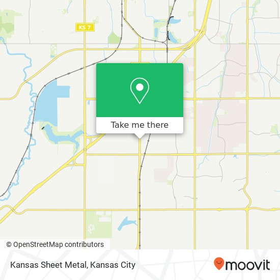 Mapa de Kansas Sheet Metal
