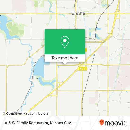 A & W Family Restaurant map