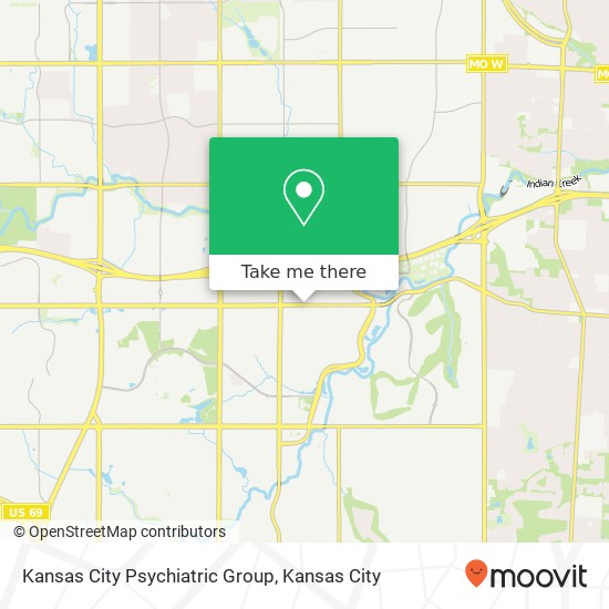 Mapa de Kansas City Psychiatric Group