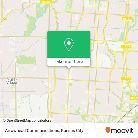 Mapa de Arrowhead Communications