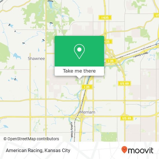 American Racing map