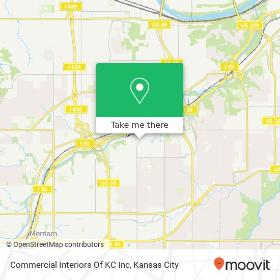 Mapa de Commercial Interiors Of KC Inc