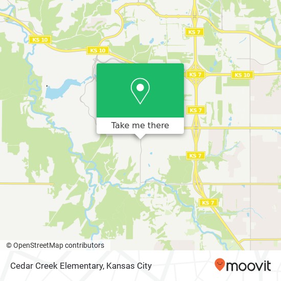 Cedar Creek Elementary map