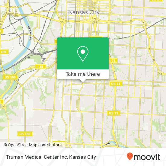 Truman Medical Center Inc map