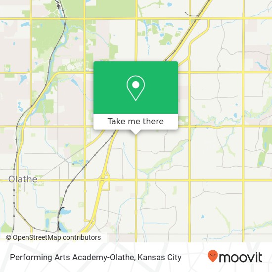 Mapa de Performing Arts Academy-Olathe