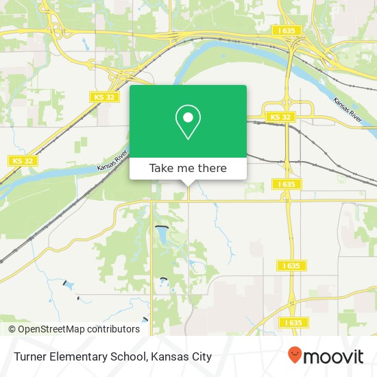 Mapa de Turner Elementary School