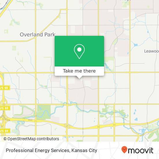 Professional Energy Services map