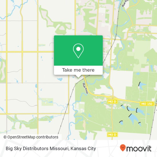 Mapa de Big Sky Distributors Missouri