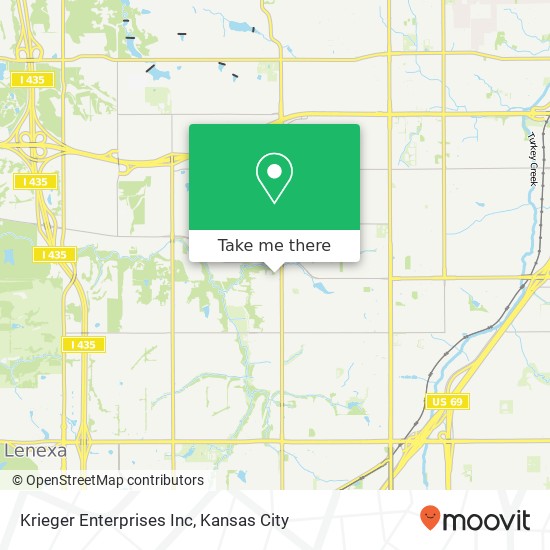 Krieger Enterprises Inc map