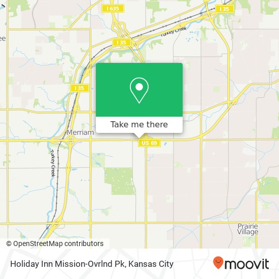 Holiday Inn Mission-Ovrlnd Pk map