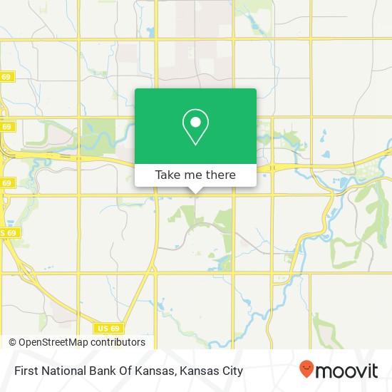 First National Bank Of Kansas map