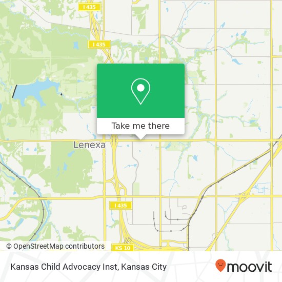 Kansas Child Advocacy Inst map