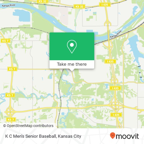 K C Men's Senior Baseball map
