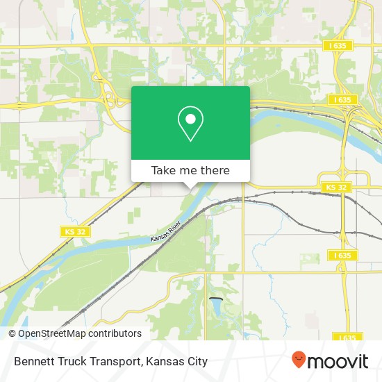 Bennett Truck Transport map