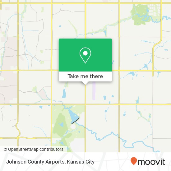 Johnson County Airports map