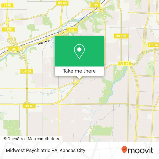 Midwest Psychiatric PA map