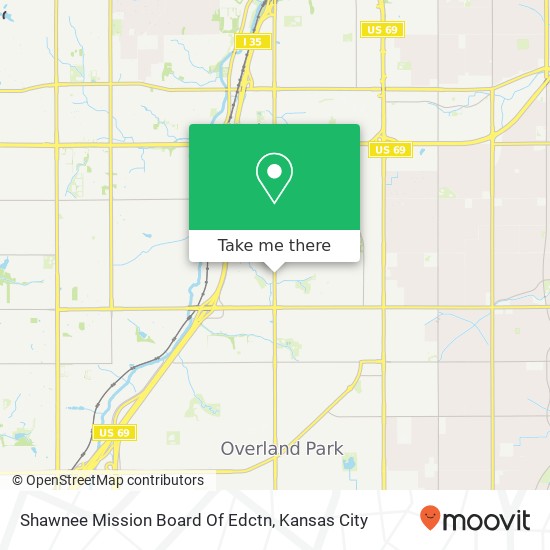 Mapa de Shawnee Mission Board Of Edctn