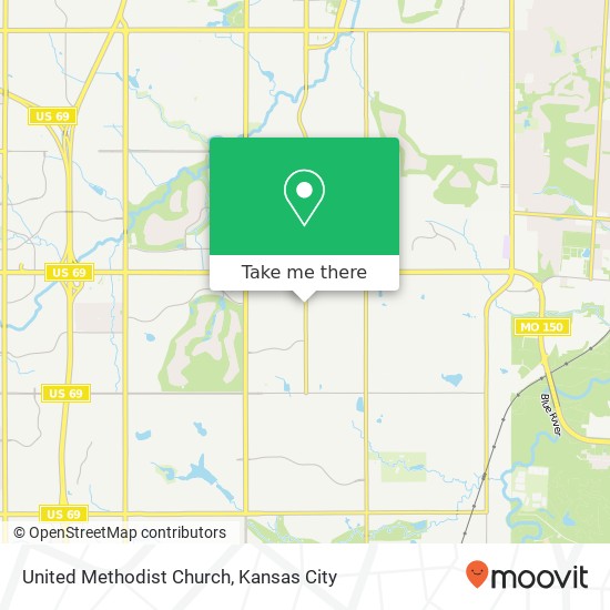 United Methodist Church map