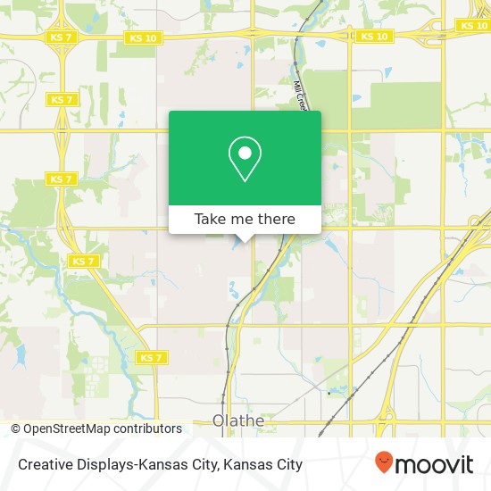 Mapa de Creative Displays-Kansas City