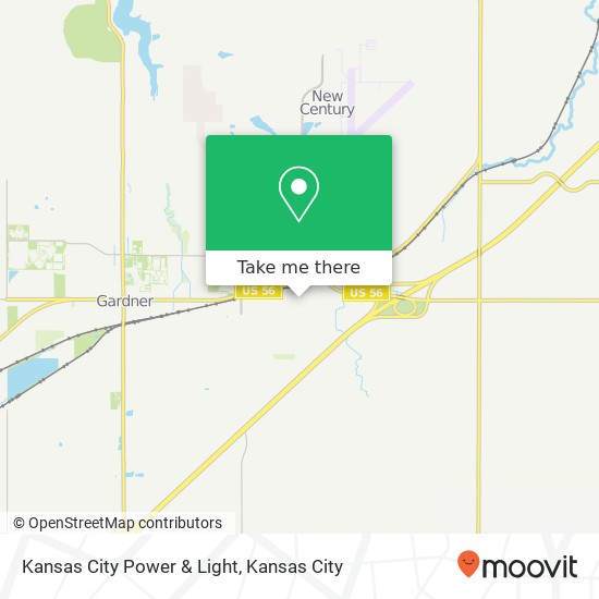 Kansas City Power & Light map