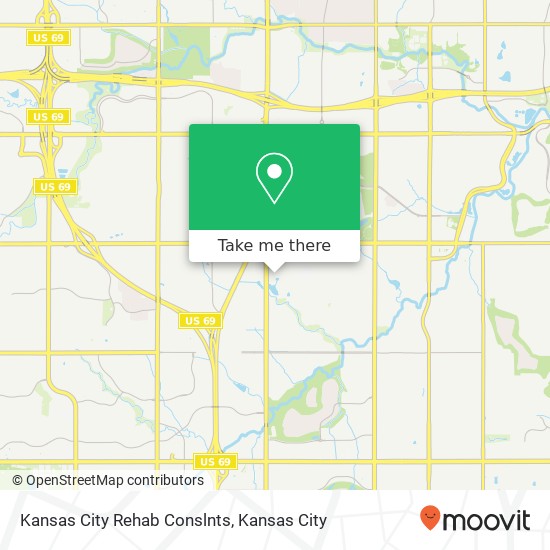 Mapa de Kansas City Rehab Conslnts