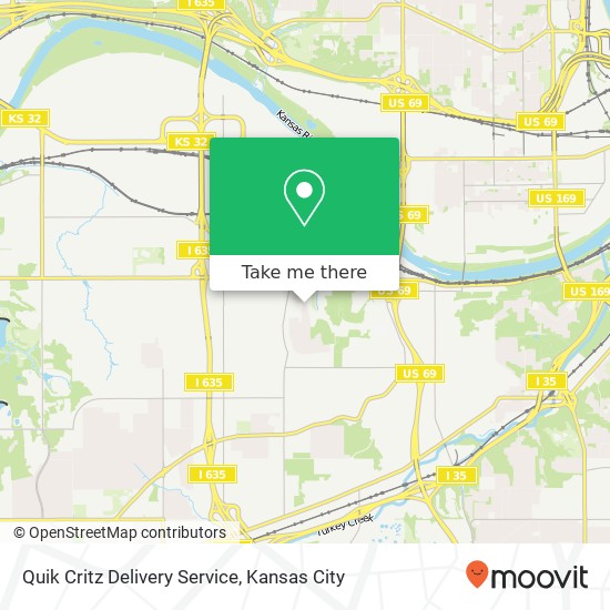 Mapa de Quik Critz Delivery Service