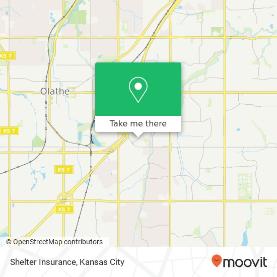 Shelter Insurance map